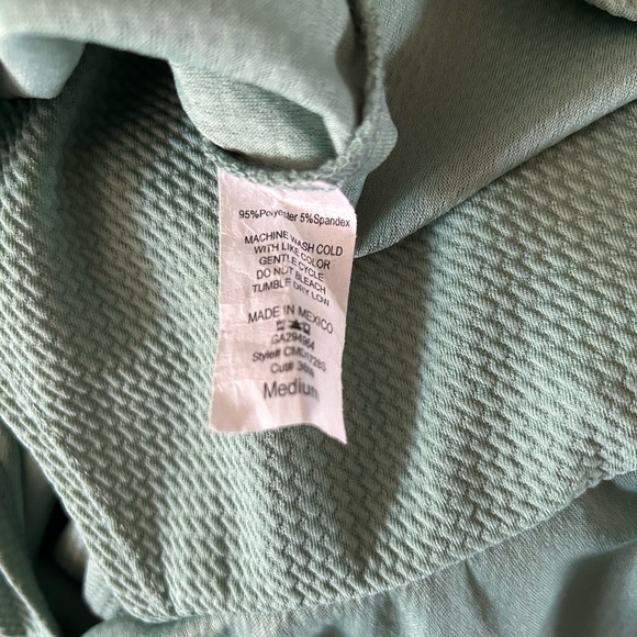 2/$80 PinkBlush off the shoulder ruffle dress maternity sage green medium shower - Picture 6 of 6